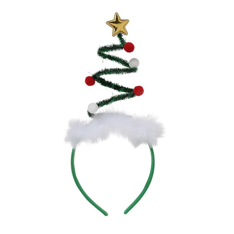 

1Pcs 30cm Elastic Christmas Hat Headband Santa Claus Headband Men Women Xmas Decoration New Year Party Gift Headwear Accessories Christmas Hat
