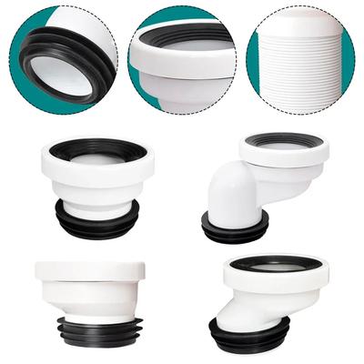 Boquilla de conexión para inodoro Boquilla de tubería de inodoro Desagüe recto Excéntrico Desplazamiento 2cm/5cm/10cm Ajuste 1-3cm/4-6 cm/9-10cm