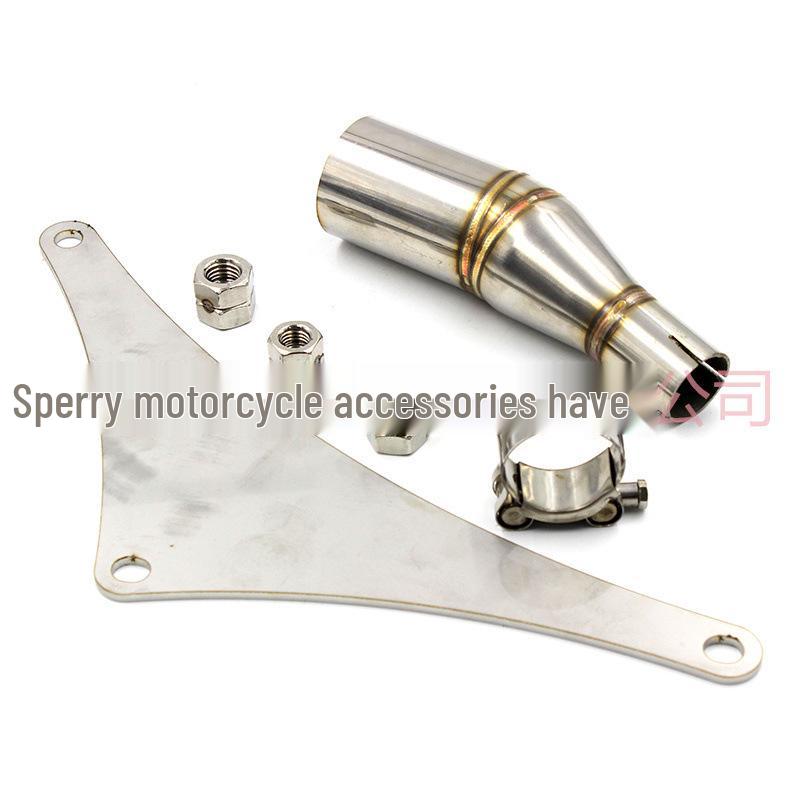 Passar KYMCO Kymco XCITING300i & 250i Motorcyklar: 51 mm Mellansektion Avgassrör för Anpassade Modifieringar