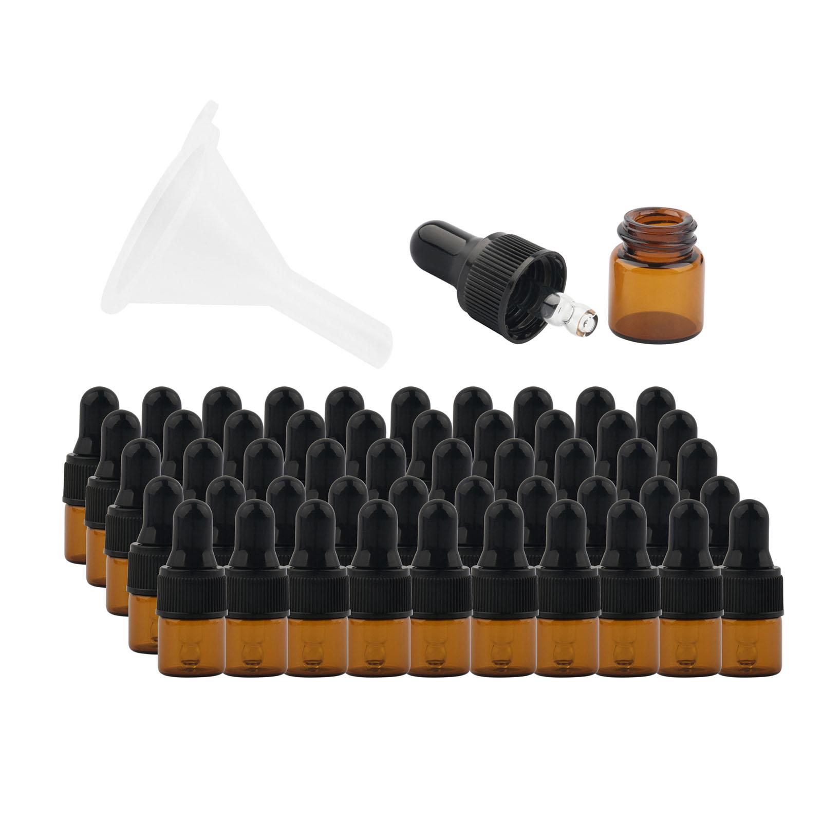 

50 шт. флаконов для эфирных масел, мини-флаконы для образцов, мини-флаконы для капельниц