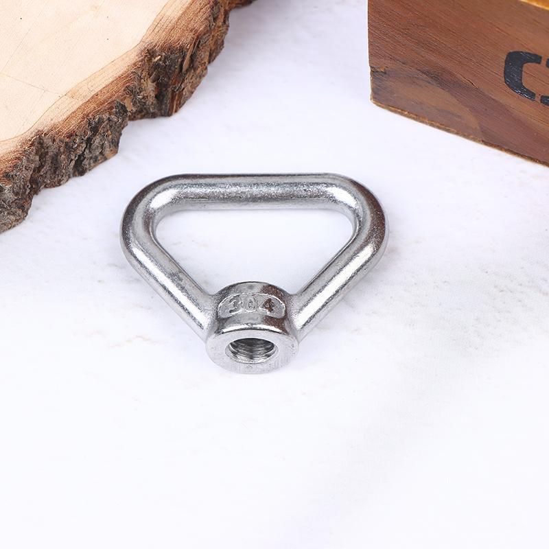 M8 M10 M12 M14 M16 M20 M24 304 Stainless Steel Triangle Lifting Eye Nut Trapezoid Thread Rings Fit For Handle Bolts