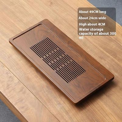 Gianxi Bambusowa Taca Prostokątna Taca do Serwowania Chaban Chińskie Kung Fu Stół Narzędzia do Herbaty Kawiarka Odpływ Magazynowanie Wody Taca do Herbaty