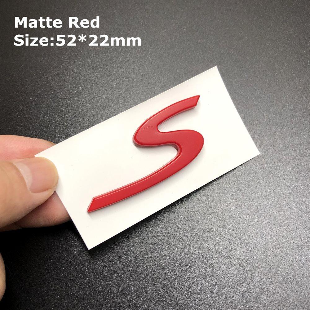 1Pc 3D Turbo 4 S Logo Car Emblem Accessories for Panamera Cayman Boxster Cayenne Macan