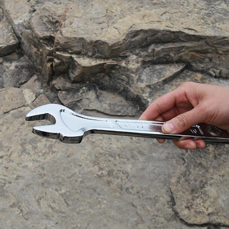 Fixed Double Head Ratchet Wrench Combination Spanner Metal Scaffold Tool Ideal For Builders And Technicians