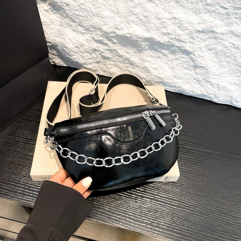Versatile breast bag popular new fashion high-end chain trend casual shoulder messenger bag fanny pack
