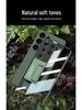 Samsung S25 Ultra Case: Transparent, Ultra-Thin Plated Phantom with Precise Holes & Stand