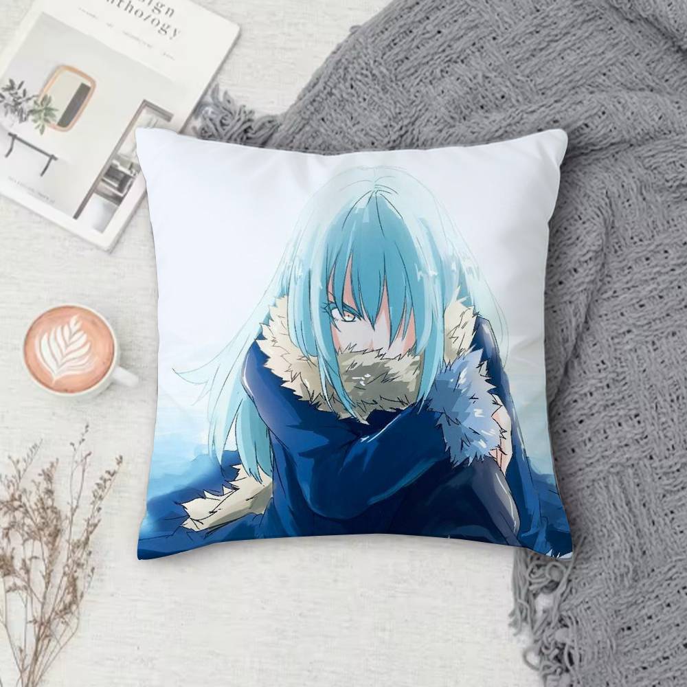 T-Tensura Double-Sided Printed Square Pillow Cover Decorative Cushion Cover For Sofa Bedroom Bedside