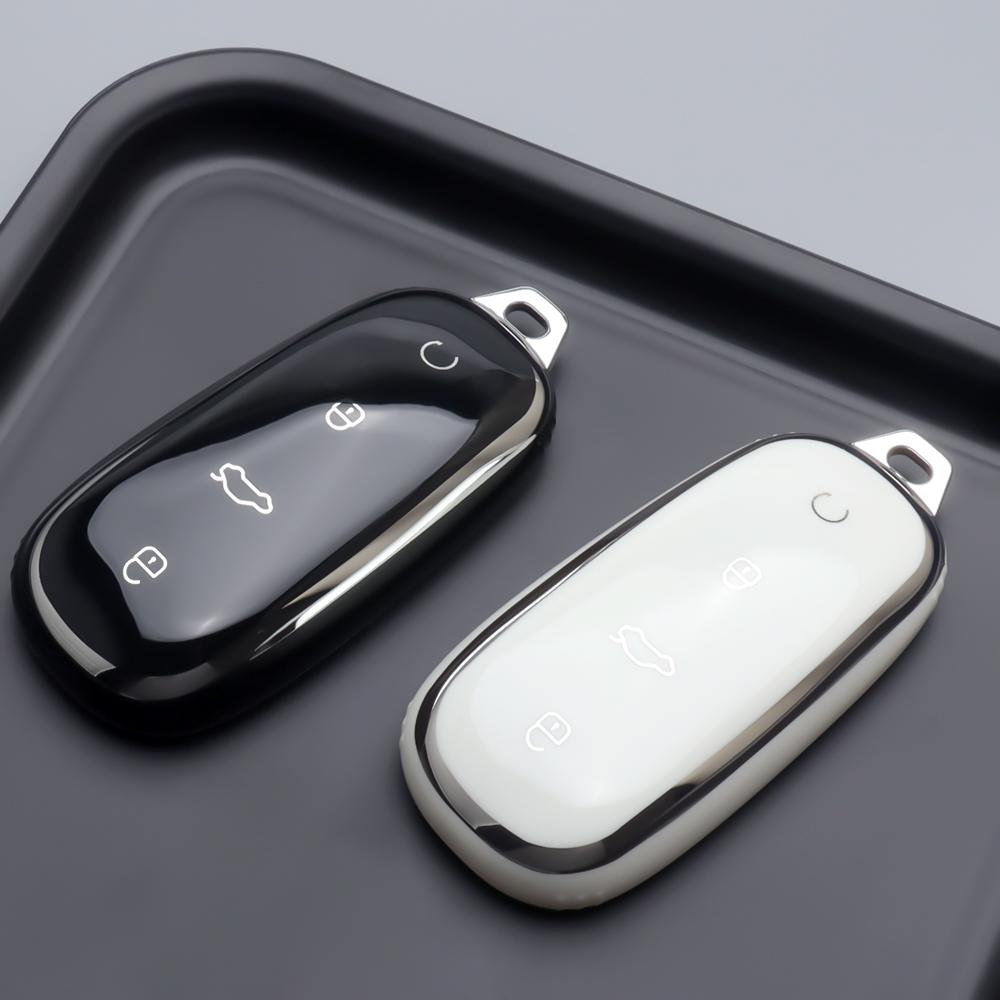 For Chery Omoda C7 7 Shs Phev   Tpu Car Key Case Cover Protector Shell Car Keychain Holder Fob Auto Interior Accessories