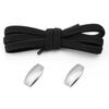 1Pair Elastic Laces Sneakers New Lock Flat Shoelaces Without ties Kids Adult No Tie Shoelace Rubber Bands Shoes Accessories