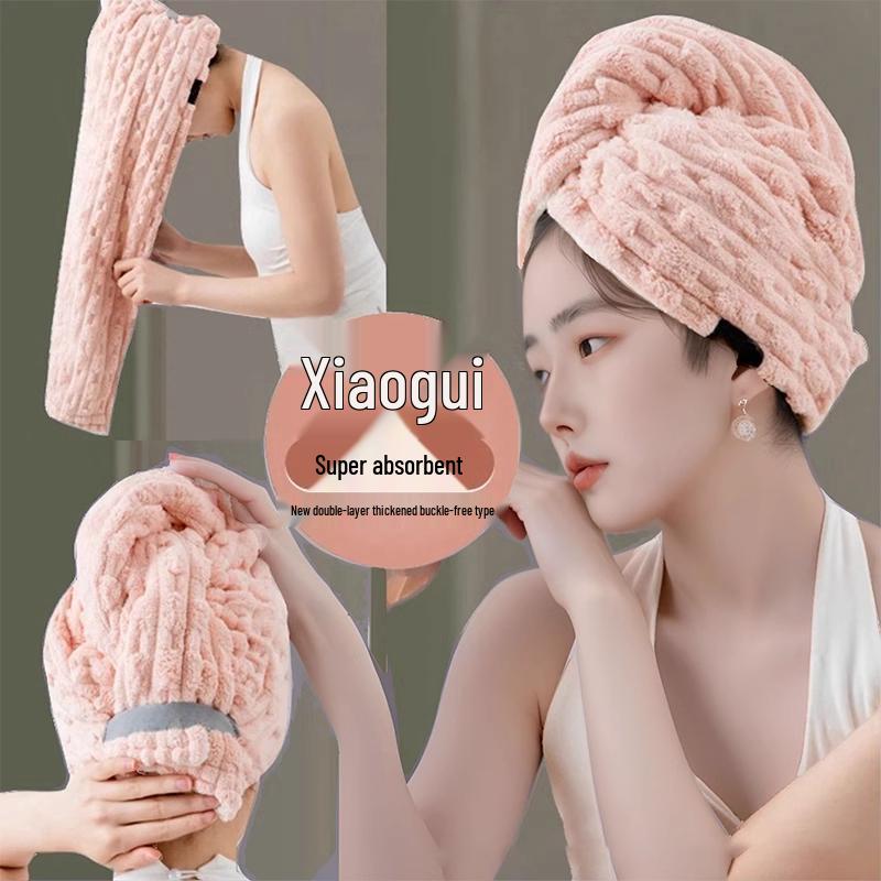 Super Absorbent Quick-Dry Hair Cap for Women - Large Towel Wrap for Long Hair.