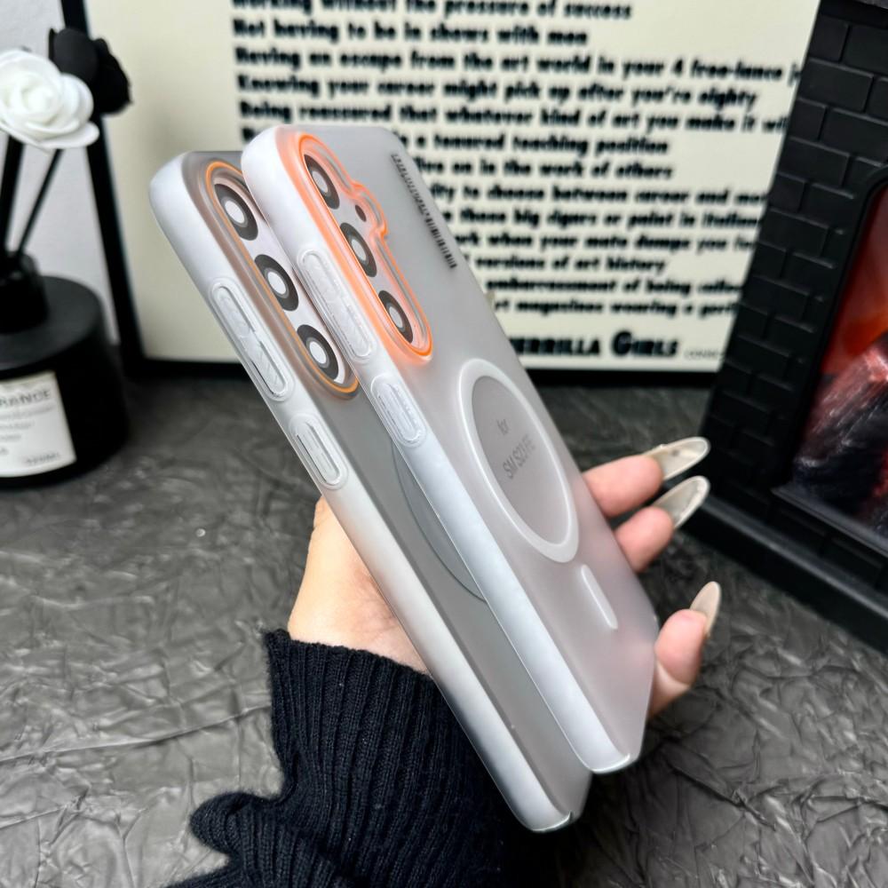 Luxury Magnetic Matte Translucent Armor Case For Samsung S25 S24 S23 S22 S21 Ultra Plus S24 FE S23FE S21FE S20FE S25 Edge Cover