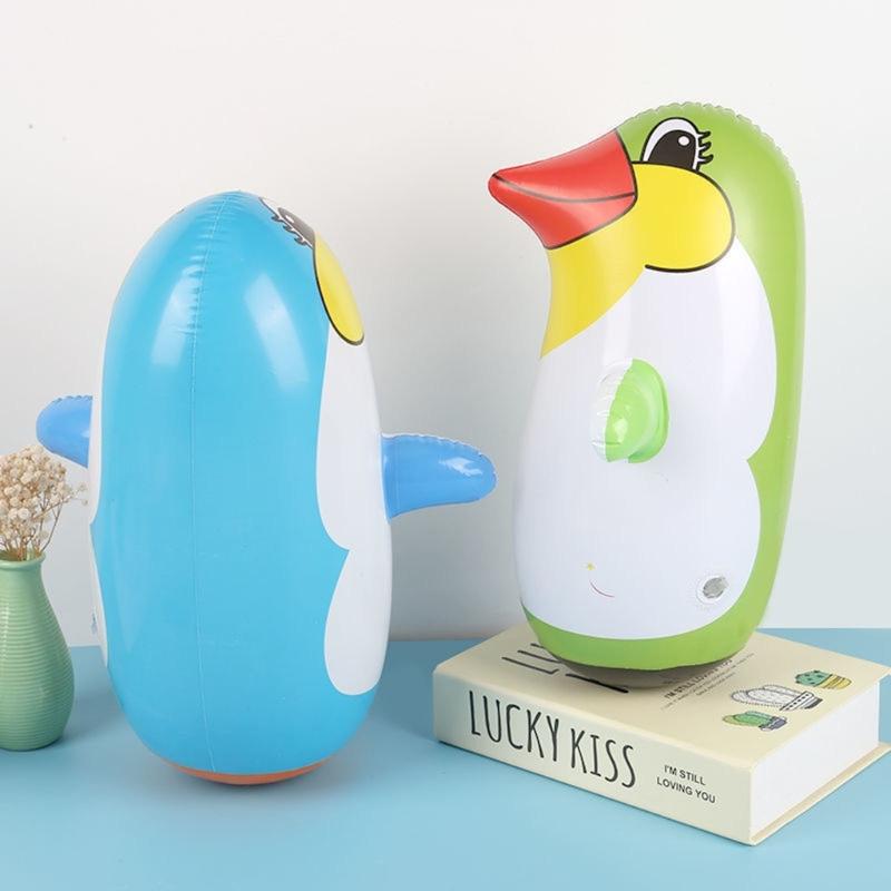 Inflatable Animal Toy Cute Penguin Toy Float Pool Animal Toy Funny Blow up Penguin Balloons for Kids Birthday Party