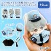 Shirt, tie, hat, pants, and walkie-talkie set [Police] for 10cm plush toy, kigurumi, accessories, otaku activities, doll, mascot, kpopdoll costume
