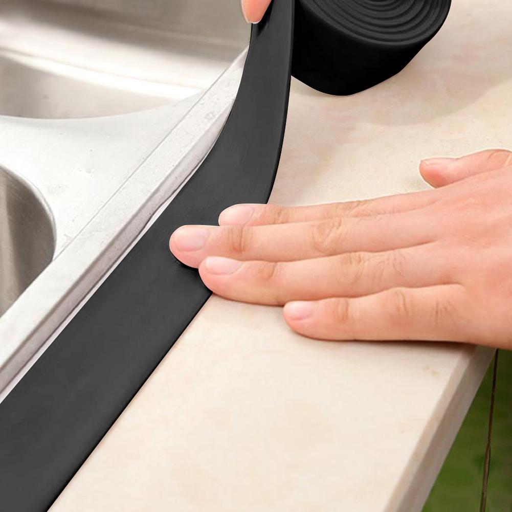 Shower Sink Bath Wall Caulk Sealing Strip Tape Waterproof Sink Border Tape Anti- Corner Sealant Tape for Kitchen Bathroom