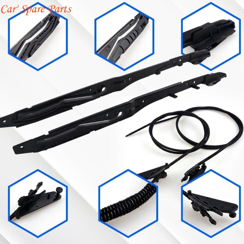 Y4UA Sunroof Glass Cable Track Replacement Set Weatherproof Sunroof Cable for Car