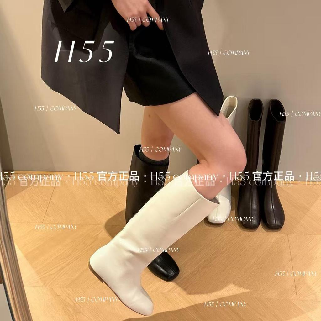 Ruodan sheepskin version~ 2025 new square head tall tube thin inner height increase advanced sense but knee temperament knight