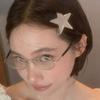 4pcs Korean Ins High-end Metal Silver Pentagram Duckbill Clip Millennium Women's Daily Wears Head Side Bangs Clip Decoration