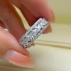 Lindon Classic Copper Alloy Zircon Ring Ladies Jewelry Wedding Promise Party Gift