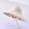 

Women s Summer Sun Hat Large Brim UV Protection Ponytail - friendly Hollow - top Fisherman Hat for Face Shading Ideal бежевий