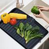 1pc Silicone Drain Soap Box Kitchen Bathroom Anti-slip Sink Tray Creative Washing Table Soap Tray Free Punch Drain Rack