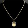 Catholic Our Lady of Guadalupe Pendant Necklace for Women Men Stainless Steel Gold Color Virgin Mary Medal Chain Jewelry