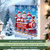 Christmas snowman trainGarden Flag 12x18 Inch Double Sided for Courtyard Outdoor Welcome Flag Decoration (Excluding flagpole)
