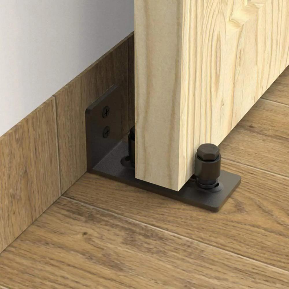 1 Sada Hladce Posuvné Spodní Vedení pro Stodolová Vrata Nastavitelný Podlahový Váleček