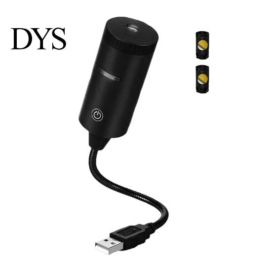 Decorative Projection Light USB Projector Lamp with 2 Films, Moon & Milky Way LED Adjustable Light, 360 Degrees Rotating for Car, Bedroom Ceiling
