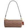 Barrel Allover Monogram Print Coated Canvas And Refined Calfskin Shoulder Bag Women Shoulder Bag Caramel-Brown CDY79-B4XHG