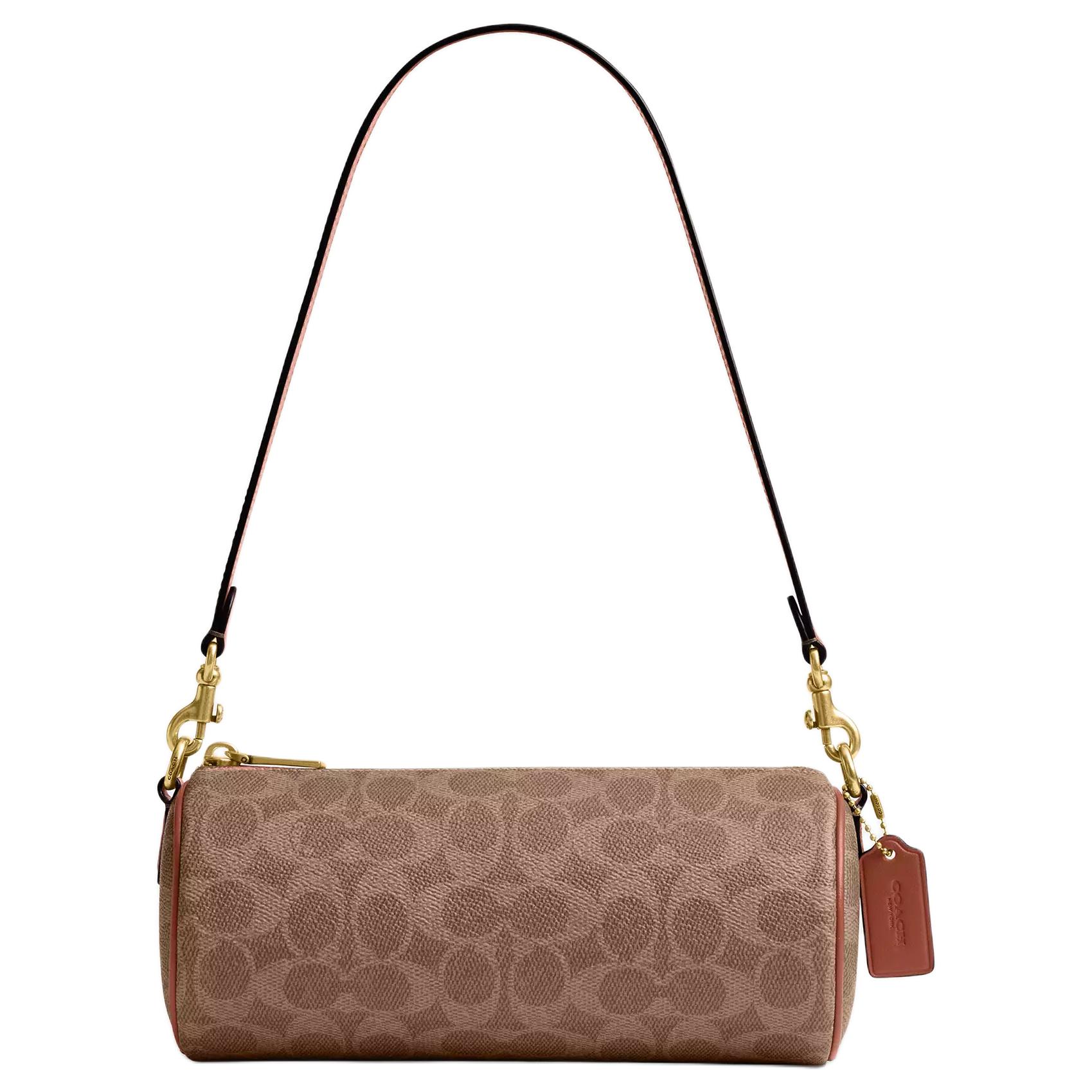 

Coach Barrel Allover Monogram Print Coated Canvas And Refined Calfskin Shoulder Bag Women Shoulder Bag Caramel-Brown CDY79-B4XHG Basic Set (Bag+Dust Bag)