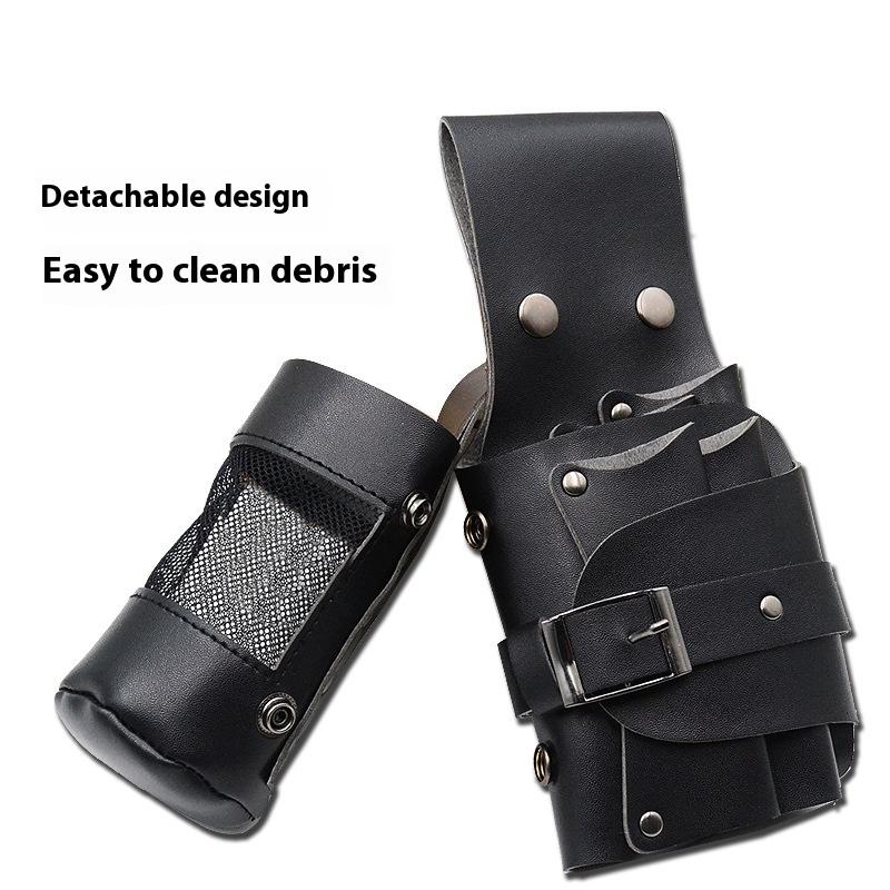 Barber Hair Scissor Bag Clips Comb Case Hairdressing Barber Holster Bags Holder Tool Salon Waist Pack Belt Pu Leather Bag