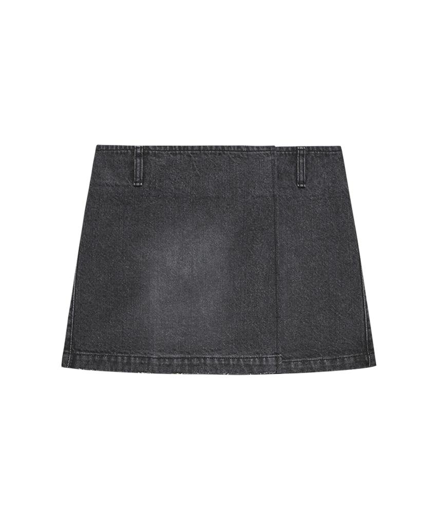 INSTANTFUNK Wickel-Mini-Jeansrock