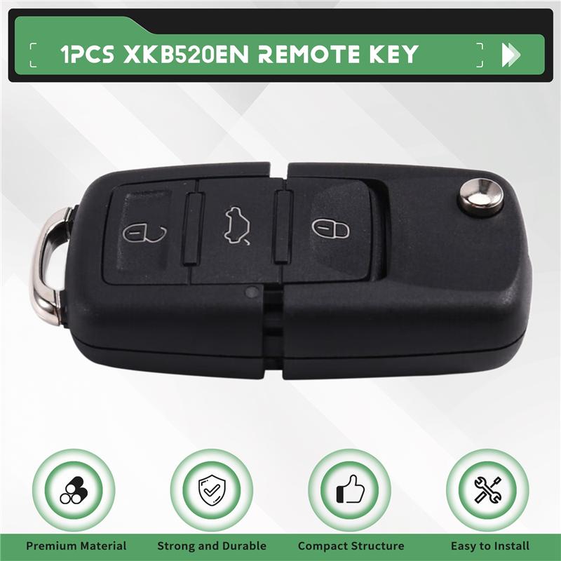 Wireless Program Support XKB520EN Second Generation Replacement For XKB501EN Wire Remote Key For VW B5 Flip 3 Buttons SA2205