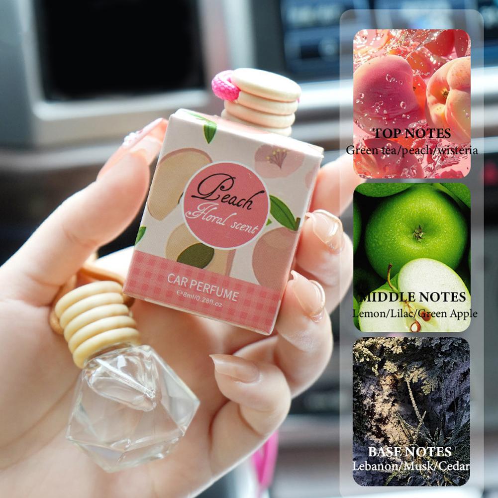 Long Lasting Fragrance Suitable Car Hanging Air Freshener Bottle for Car Home Office Bathroom Bedroom Car Interior Aromatherapy