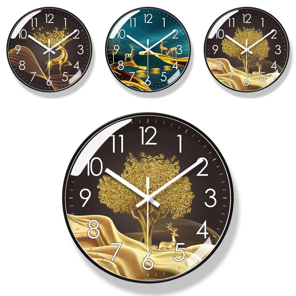 Moderne leise Wanduhr mit Quarzwerk für Wohnzimmerdekoration