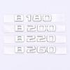 Gloss Black Rear Trunk Emblem Badge For Mercedes-Benz B180 B200 B220 B260 3D Logo Sticker Replacement Car Styling Accessories OB1