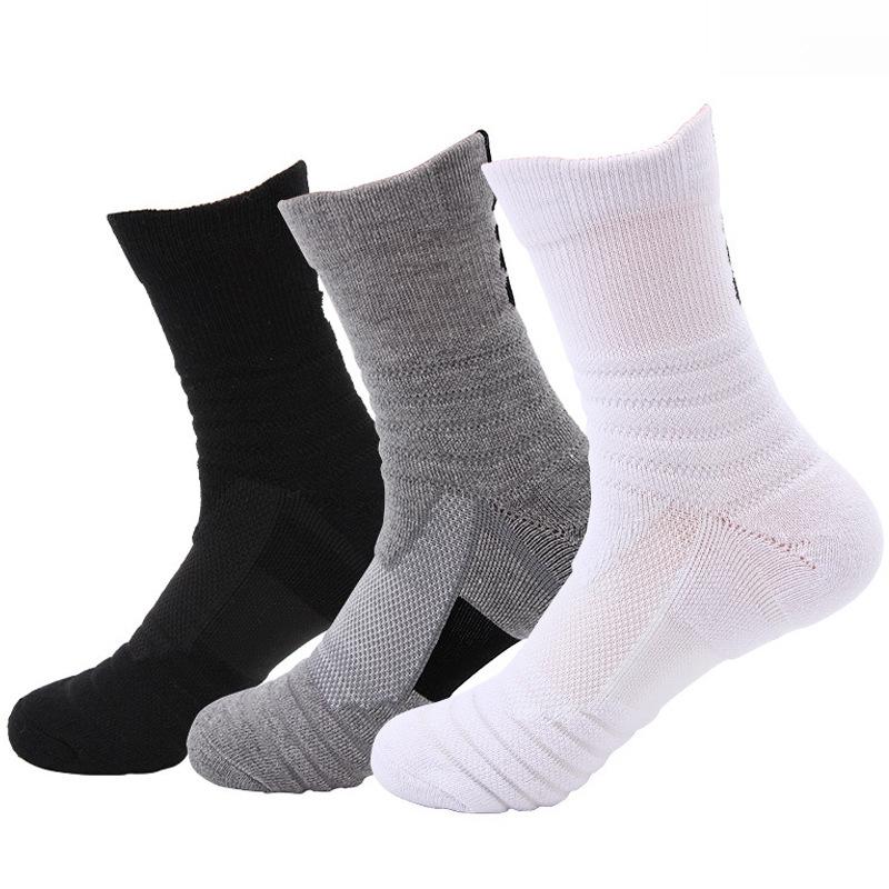 Pro Performance Basketball Socks High Top Cushioned Terry Athletic Socks for Men Women, Extra Large Long Tube Running Socks