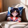 CUTE R-Rei Hino Sailor Mars  Pillow Case Pattern Printed Pillowcase For Living Room Sofa Cushion Cover