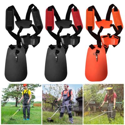 Universal Trimmer Harness Adjustable Strimmer Harness Padded Double Shoulder Straps with Belt for Brush Cutters Garden Grass Trimmer