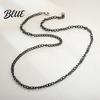 Minimalist Necklace Chain for Men Women Black Thin