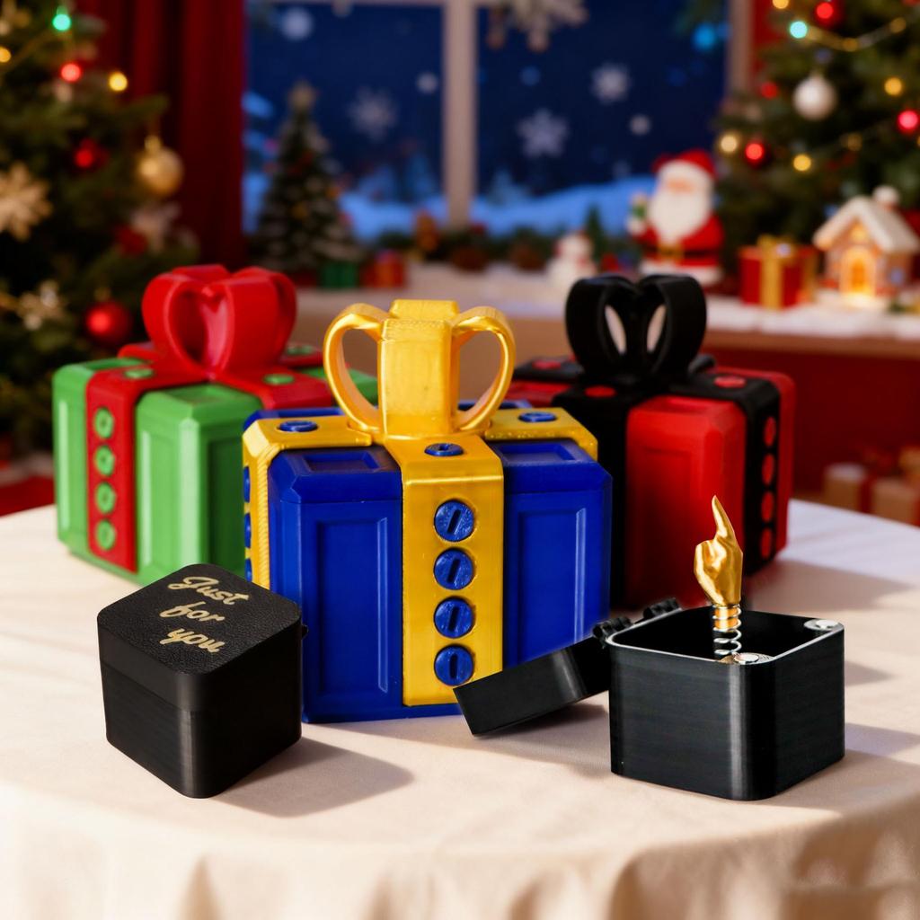 3D Printed Prank Gift Box - Novelty Toy