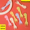 Disposable Individually Wrapped Cloud Fork & Spoon Set (100 Pcs)