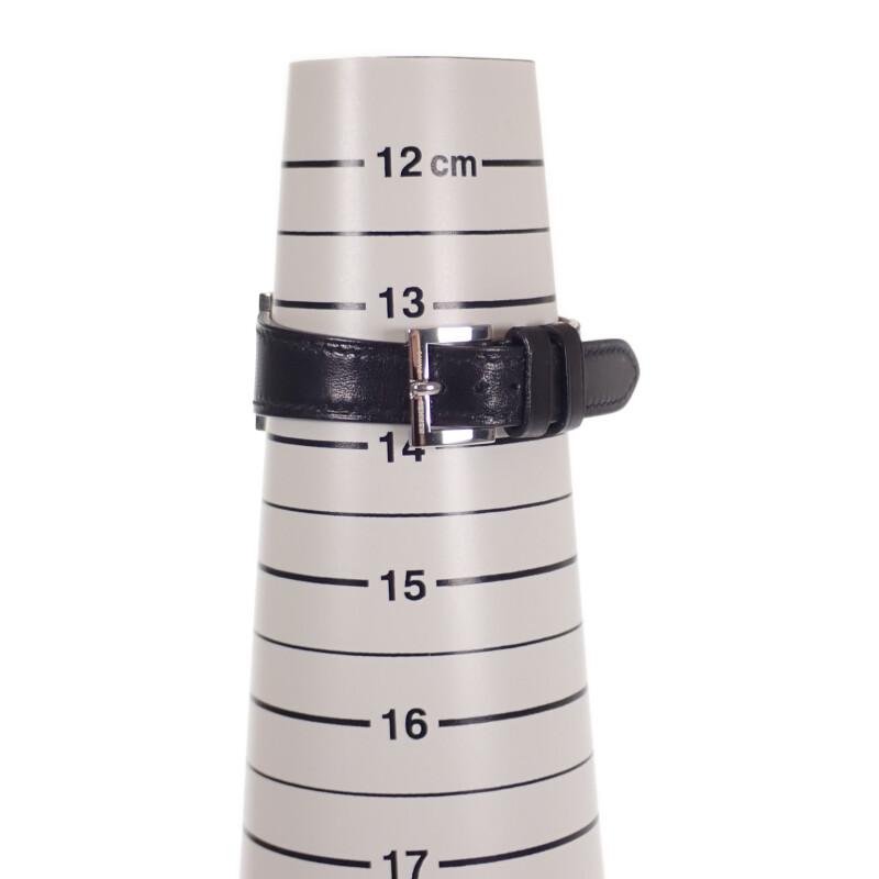 HERMES PA1.210 Watches Stainless Steel/leather Women SilverDial