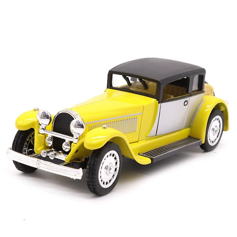 

1:28 Винтажных Классических Машин Модель Машины Из Легкого Сплава Модель Машины Игрушка Для Мальчика Развивающая Игрушка жёлтый