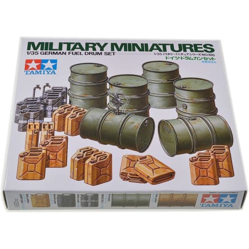 Tamiya 1/35 Military Miniature Series No.186 German Army Drum Can Set Plastic Model 35186