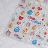 TENSOR Cartoon Fireman Nail Stickers - M782 Jelly Gel Series