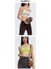 Women's Shockproof Sports Bra - Stylish Back Yoga Vest with Fixed Cup for Pilates and Fitness