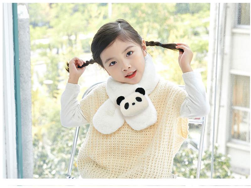 Children's Cartoon Faux Rabbit Fur Neck Warmer Scarf
