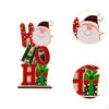 Christmas Wooden Letter Ornament Decoration Craft Gift Decorative Tabletop for