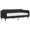 Vidaxl Sofa Z Materacem Do Spania, Czarna, 80X200 Cm, Aksamit